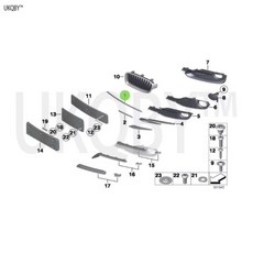 호환 장식 막대 오른쪽 장식 패널 공기 흡입구 왼쪽 51117279699 51117293094 51117279700, 02 51117293094