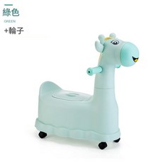兒童坐便器 嬰兒座便器 帶輪, 綠色