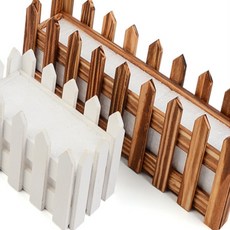 아특 조화 울타리 화분 인테리어화분, 브라운 - 소