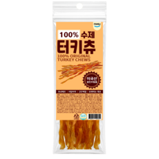파밀리 강아지 100% 터키츄 칠면조 힘줄, 1개, 40g, 스트립