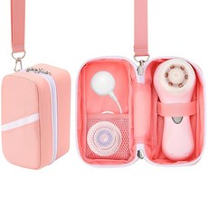 Beautyflier Clarisonic 클라리소닉 미아 2 클렌징 시스템과 호환되는 여행용 휴대용 가방 2용 보관 걸이용 스트랩이 있는 액세서리 보호 가방만 포함 202771, Beautyflier Clarisonic 클라리소닉 미