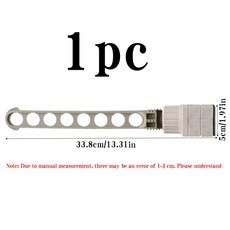 벽걸이형 옷걸이 휴대용 설치 보관 공간 간편 절약형 가정용 건조대 실내, Gray 1pc