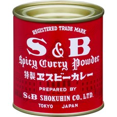 일본 SB 에스비 카레 가루 카레 파우더 400g 캔, 1개