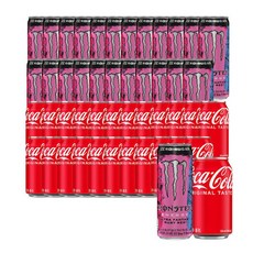 몬스터 에너지 루비레드 355ml x 24캔 + 코카콜라 350ml x 24캔, 24개입