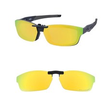 HILEEN 오클리 크로스링크 OX8027 53-17용 편광 클립온 선글라스 남성 여성 자외선 차단-골드, 골드