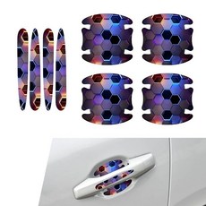 MOXRUQ 자동차 도어 핸들 스크래치 프로텍터 8개 긁힘 방지 컵 프로텍터 페인트 보호 필름 대부분의 자동차에 범용 스타일 3 220709, 4 PCS #Style 5