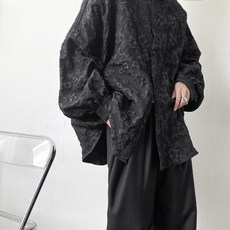 POMTOR 남녀공용 가오리핏 봄 셔츠