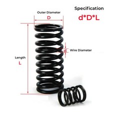 스프링 스틸 압축 로터 리턴 해제 와이어 직경 0.3~1mm 외부 길이, 02 0.8mm(1pcs), 01 305mm, 01 7MM
