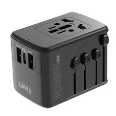 유엠투 65W GaN 여행용 멀티 어댑터 UMTC-PD65WPPS, 1개