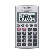 카시오 HL-820 계산기 실버 사무용 전자계산기
