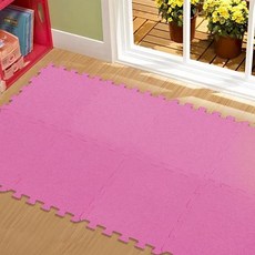 新生活家 易清洗鑽石紋抗菌地墊32x32x1cm8入-櫻桃紅, 1個