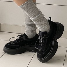 꼼지락 여성용 발편한 키높이 통굽 플랫폼 스니커즈 운동화 6CM