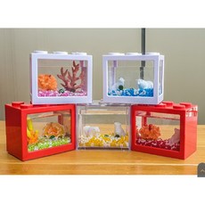 백곰 마리모3개 증정 세트 8종키트 마리모밥, 백곰투명블럭[그레이]  LED 전구5ml밥