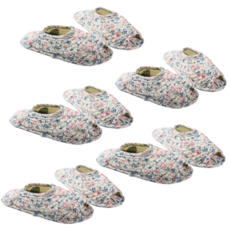 필쏘굿 실내 거실 면실내화 퀼트 덧신 슬리퍼, 18 나팔꽃 패턴, 5개