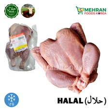 라바익 할랄 냉동 통닭 껍질포함 신선육 1kg, 1개