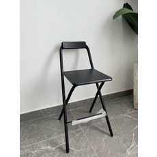 버스킹 공연용 휴대용 스툴 원형 기타 접이식 좌고 연주자 블랙 상판, 1인용, 블랙 프레임 블랙 60cm