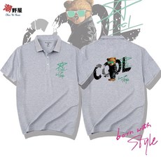 潮野屋 耍酷墨鏡熊 POLO衫 短T WPD-705
