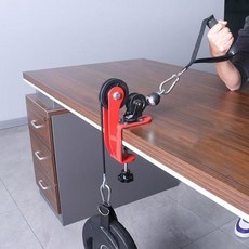 책상용 풀리 전완근 근력 운동기구, 블랙, 1개