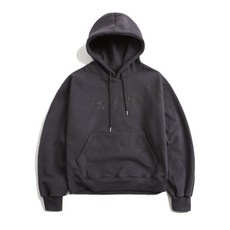 (국내매장판) 엠오오 MOO 피치스킨 플라워 벌룬 후드 차콜