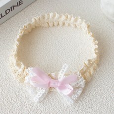 DFMEI 0-3歲嬰兒髮帶女寶寶護囟門帽頭花髮飾新生兒髮箍週歲頭飾蝴蝶結, 1個, 3#粉色蝴蝶結髮帶ET2063c:如圖