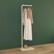 미라클스토어 이동식 옷걸이 행거 이동식행거 스탠드 옷장, O. 화이트 록보드  화이트 귀없음 170cm