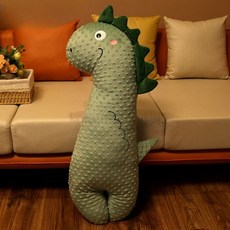 바디필로우 공룡 긴 베개 동물 인형 안고자는 쿠션 선물, 그린