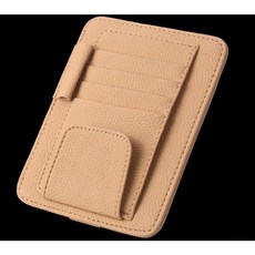 트랠리 자동차 선바이저 썬글라스클립, 1개, 브라운