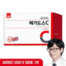 고려은단 메가도스C 비타민C 1000mg 180포, 180g, 1개