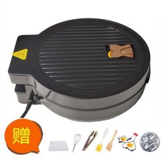電餅鐺 家用雙面加熱煎餅機 不粘鍋烙餅機 加深煎烤, 直徑30cm深2.5cm雙面加熱+大1