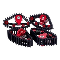 크롤러 자동차 트랙사스 부품용 스노우 트랙 휠 타이어 키트, 2. 빨간색, 1개