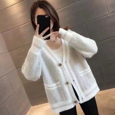 설니 니트 카디건 여 가을옷 루즈핏에 나른한 스웨터 입기 임산부 코트 여 가을 겨울