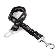 애완동물 차량 리쉬 강아지 여행 필수품 뒷좌석 의자 견인 로프 조절, 1개, 2. 흰색 버클 확장 버전 60-108cm