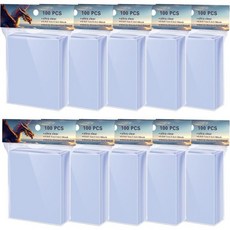 트레이딩 카드용 소프트 클리어 퍼펙트 핏 카드 슬리브 TCG용 정확한 프로텍터 스포츠농구 야구 축구 및 수집 가능한 플라스틱 페니 슬리브1000 포함, 1000
