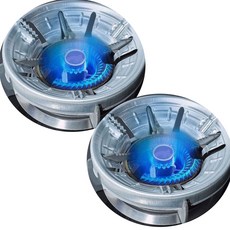 9홀 가스버너 바람막이 캠핑 미끄럼방지 화력집중 방풍, 블랙, 1개