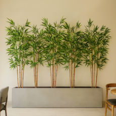 인조대나무 인테리어 조화 담장 파티션 나무 울타리 화단 조경 대나무, 고급형1호_(청색줄기110cm)