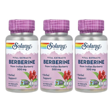 Solaray 베르베린 500mg 베지 캡슐 60정, 3개