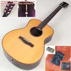 41인치 6현 일렉트릭 어쿠스틱 기타 솔리드 스프루스 상판 무광 컷어웨이 포크 내추럴 색상 EQ 및 결함, 01 41인치, 01 M5 Solid Wood Top