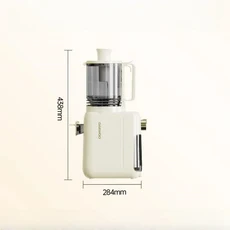 DAEWOO 220V Juicer 가정용 자동 슬래그 주스 느린 분쇄 130mm 구경 과일 및 야채 기계 추출기, 04 EU, 01 아이보리