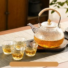 하이라이트용 소형 물끓이는 유리 손잡이, 901ml 이상 1L 이하, 1L, 스노우포인트 900ml 4개