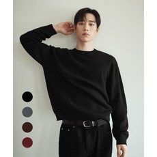 [백화점 정품] 드로우핏 DRAW FIT [서강준PICK]소프트 울 크롭 라운드 니트 [4clr]