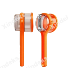 껍질먹는 양손잡이 채칼필러 1개, 2개, 오렌지색