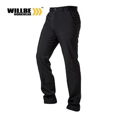 윌비 플리스 본딩 스판팬츠 블랙 작업복 작업복하의 바지 CT508