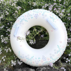 花園圖案游泳圈, 混色, 1個