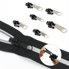 루니바 셀프 간편 지퍼 수선 키트, 1개, 은색