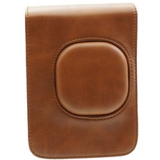 FUJIFILM 富士 mini Liplay 拍立得相機皮套 (副廠 皮革保護套 棕色復古風), 1個