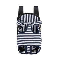 가방 앞으로메는 앞가방 반려동물 핑크 L 고양이 중형 L 강아지, U. 사각 가방 네이비 줄무늬