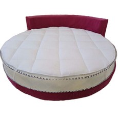 원형 매트리스 호텔 펜션 모텔 객실 라운드 쿠션 토퍼