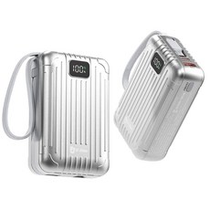 오지렌 고속충전 대용량 보조배터리 20000mAh, 실버, OJ850D
