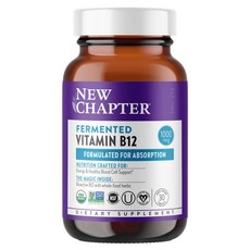 Newchapter 發酵維生素B12純素錠, 1個, 30錠