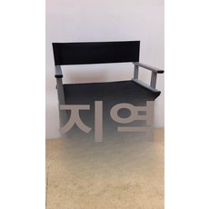 접이식 감독 의자 촬영 손님용 경량 메이크업 스툴 대기, 1인용, 실버